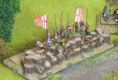 Infantry gabion siege works