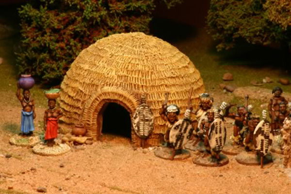 Zulu Beehive thatch hut A